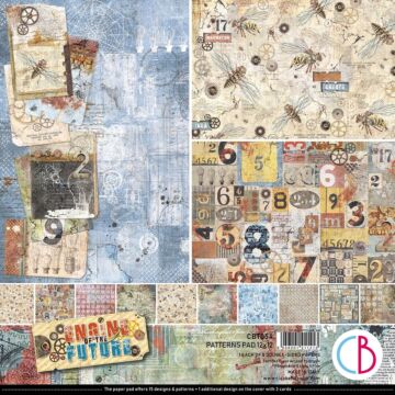 Ciao Bella - 12X12 Patterns Paper Pad, Engine of the Future