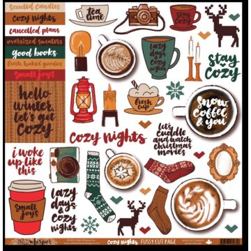 Wild Whisper Cozy Nights - Fussy Cut Sheet