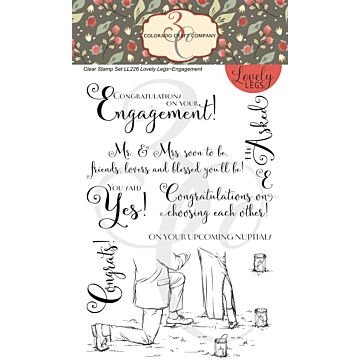 Colorado Craft Company Clear Stamp, Lovely Legs - Engagement