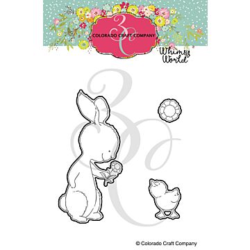 Colorado Craft Company Die, Whimsy World - Bunny & Duckling