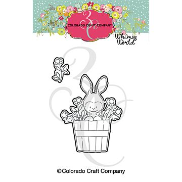Colorado Craft Company Mini Die, Whimsy World - Bunny Bushel