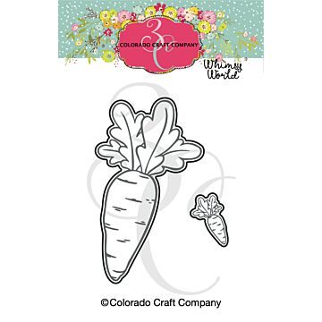Colorado Craft Company Mini Die, Whimsy World - Carrots For Bunny