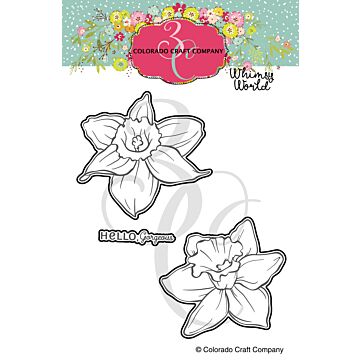 Colorado Craft Company Die, Whimsy World - Dancing Daffodils