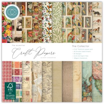 Craft Consortium 6X6 Premium Paper Pad, The Collector