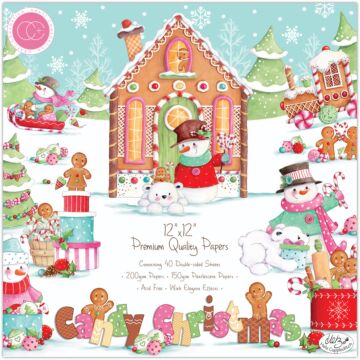 Craft Consortium 12X12 Paper Pad, Candy Christmas