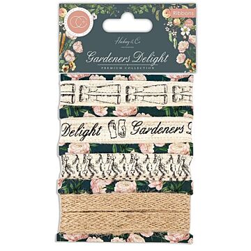 Craft Consortium Lace Ribbons, Gardeners Delight