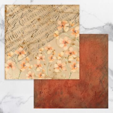 Couture Creations 12X12 Patterned Paper, Steampunk Dreams - 01