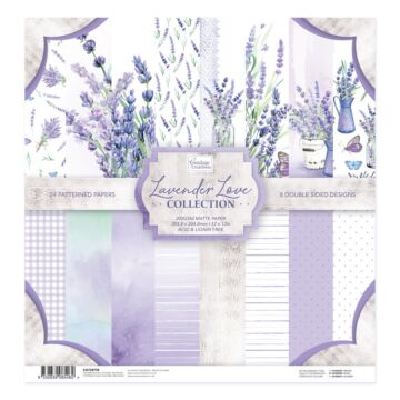 Couture Creations 12X12 Paper Pad, Lavender Love