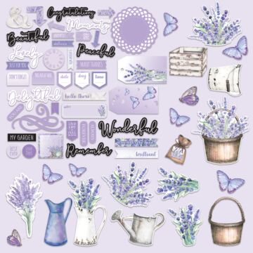 Couture Creations Ephemera, Lavender Love (63pc)