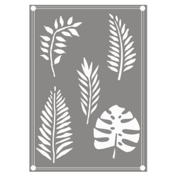 Couture Creations Stencil, Earthy Delights - Mixed Leaves 1