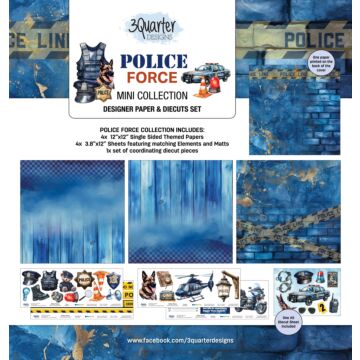 3 Quarter Designs Police Force Mini 12x12 Collection
