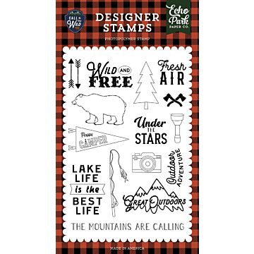 Echo Park Call Of The Wild: Fresh Air Stamp Set