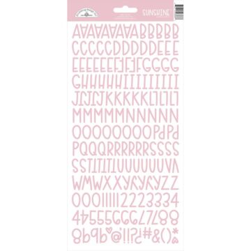 Doodlebug Sunshine Cardstock Alpha Stickers 6"X13"-Cupcake