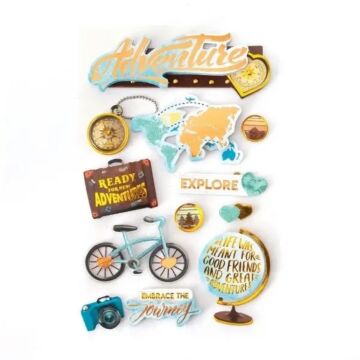Paper House Adventure At Heart 3D Sticker