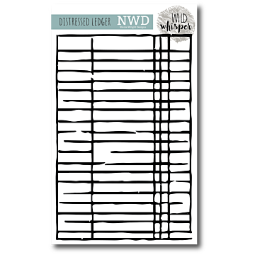 Wild Whisper - NICOLE WRIGHT DISTRESSED LEDGER - 6X9 STENCIL