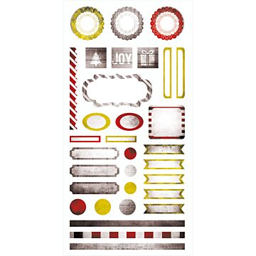 7 Dots Studio Element Stickers, Yuletide