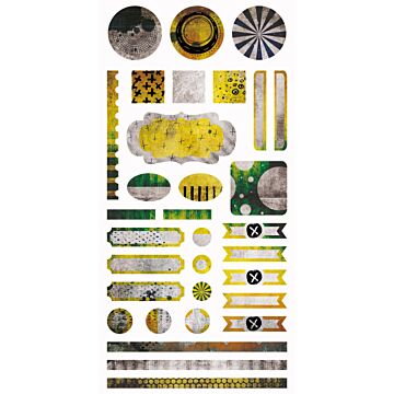 7 Dots Studio Element Stickers, Paint Chips