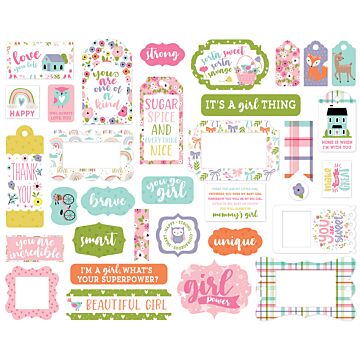 Echo Park Frames & Tags, All About a Girl