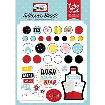 Echo Park Adhesive Brads, A Magical Voyage