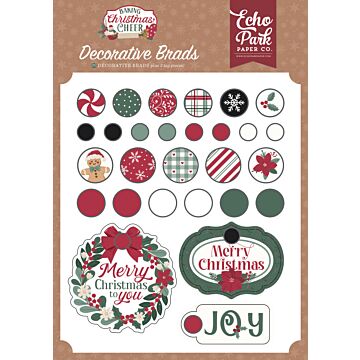 Echo Park Baking Christmas Cheer Decorative Brads
