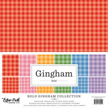 Echo Park 12X12 Collection Kit, Bold Gingham
