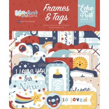 Echo Park Frames & Tags, Baby on Board Boy