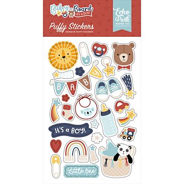 Echo Park Puffy Stickers, Baby on Board Boy