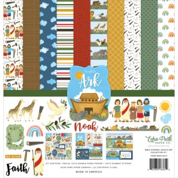 Echo Park 12X12 Collection Kit, Bible Stories: Noah's Ark