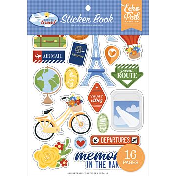 Echo Park Sticker Book, Born to Travel