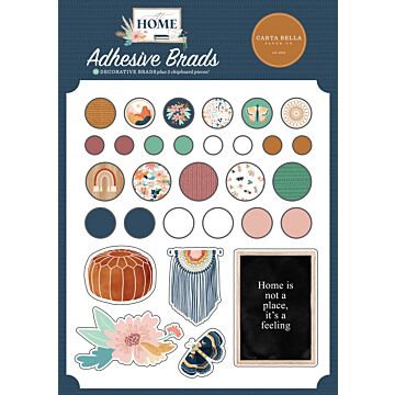 Carta Bella Adhesive Brads, At Home