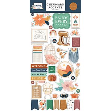 Carta Bella Chipboard Accents, At Home