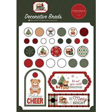 Echo Park Have a Beary Christmas Decorative Brads