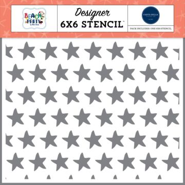 Carta Bella Stencil, Beach Party - Summer Loving Starfish
