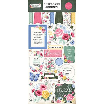 Echo Park Chipboard Accents, Bloom