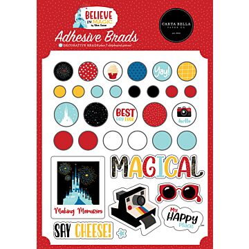 Echo Park Adhesive Brads, Believe in Magic