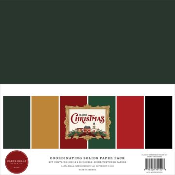 Echo Park Classic Christmas 12x12 Solids Kit