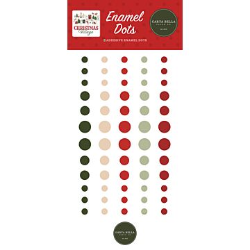 Echo Park Enamel Dots, Christmas Village