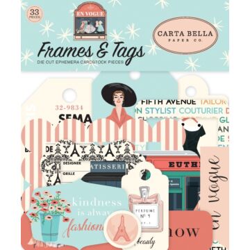 Carta Bella Paper - En Vogue Collection - Frames and Tags