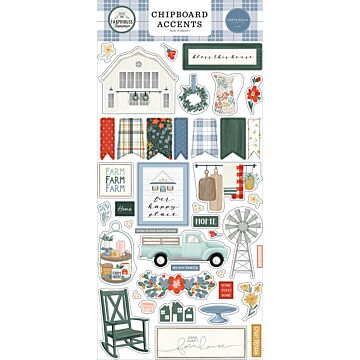 Carta Bella Chipboard Accents, Farmhouse Summer