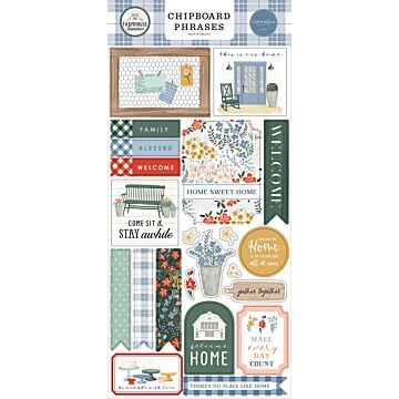 Carta Bella Chipboard Phrases, Farmhouse Summer