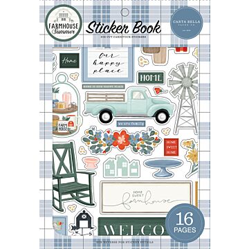 Echo Park Sticker Book, Farmhouse Summer