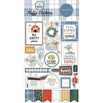 Carta Bella Puffy Stickers, Farmhouse Summer