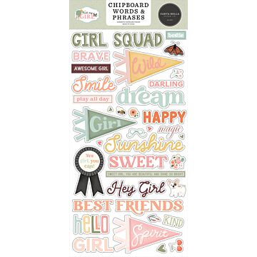 Echo Park Chipboard Words & Phrases, That's My Girl