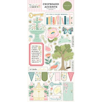 Echo Park Chipboard Accents, Secret Garden