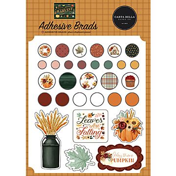 Echo Park Adhesive Brads, Harvest