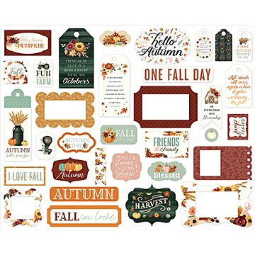 Echo Park Frames & Tags, Harvest