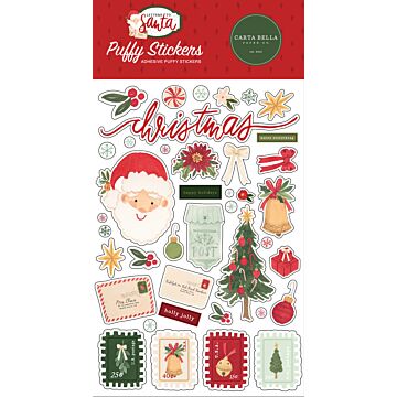 Carta Bella Puffy Stickers, Letters to Santa
