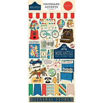 Echo Park Chipboard Accents, Mercantile