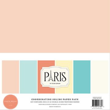 Echo Park 12X12 Solids Kit, Paris