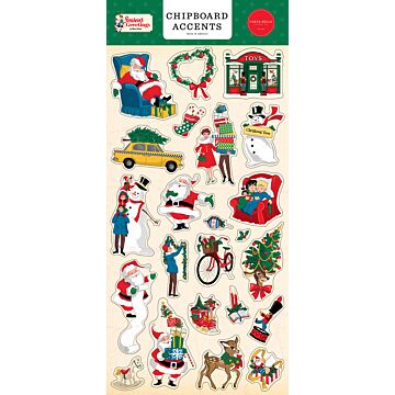 Carta Bella Chipboard Accents, Season's Greetings